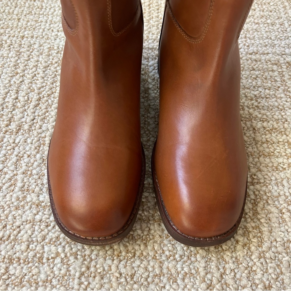 Free People Everly Equestrian Tall Boots in Saddle Tan - Size 38/8 - Picture 10 of 16